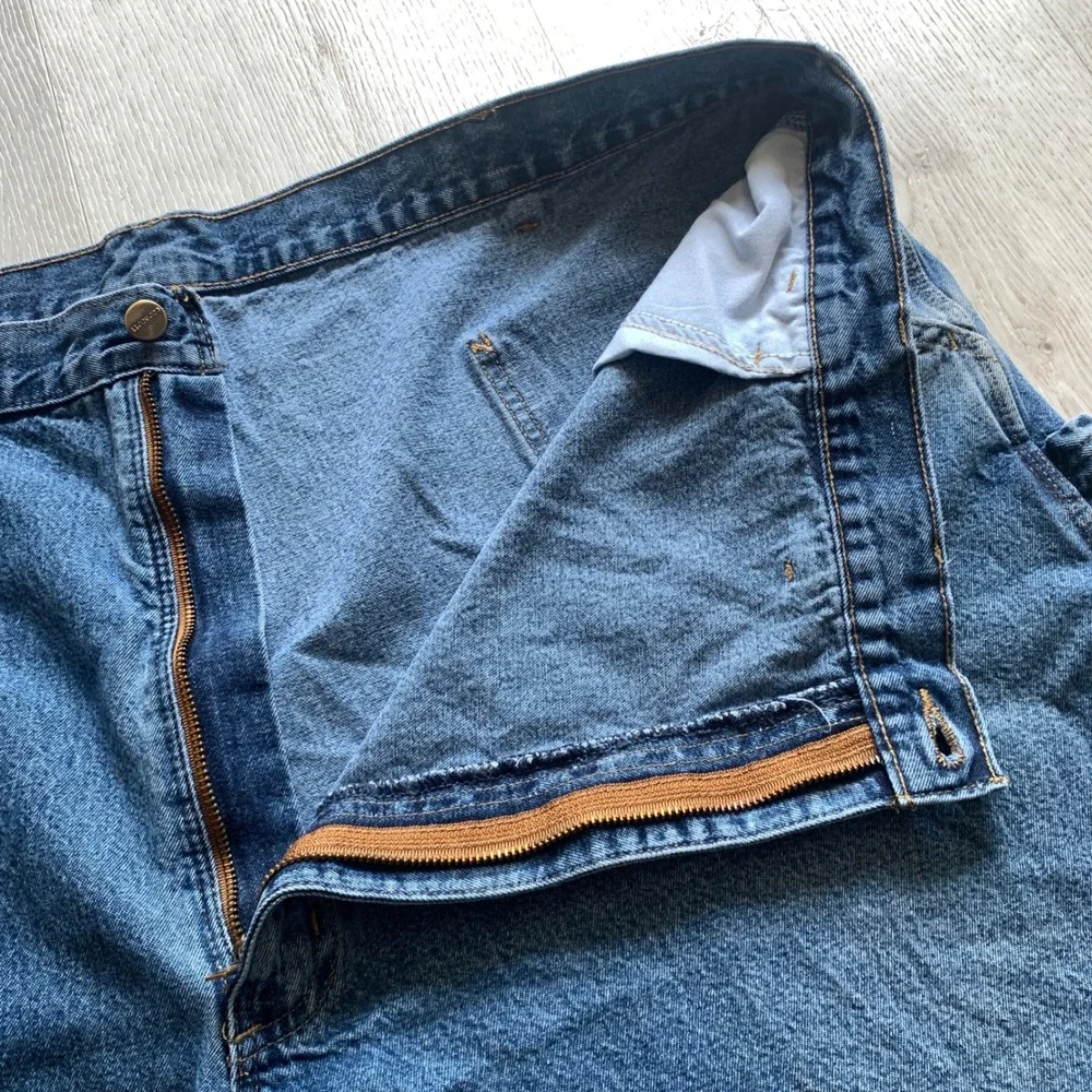 Carhartt Men's 48x30 Dark Blue Washed‎ Denim Carpenter Jeans